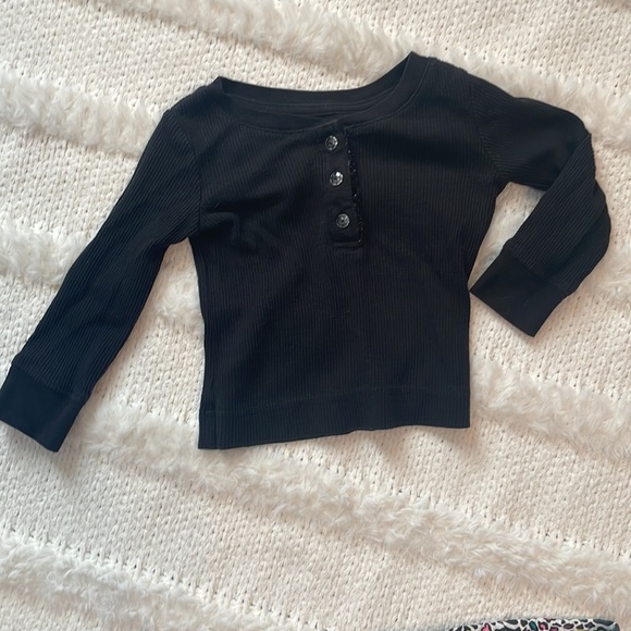 Garanimals 3 pc Animal print leggings & black long sleeve top baby girls 18 M - Picture 6 of 16